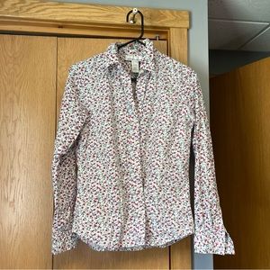 Floral long Sleeve Button-Up